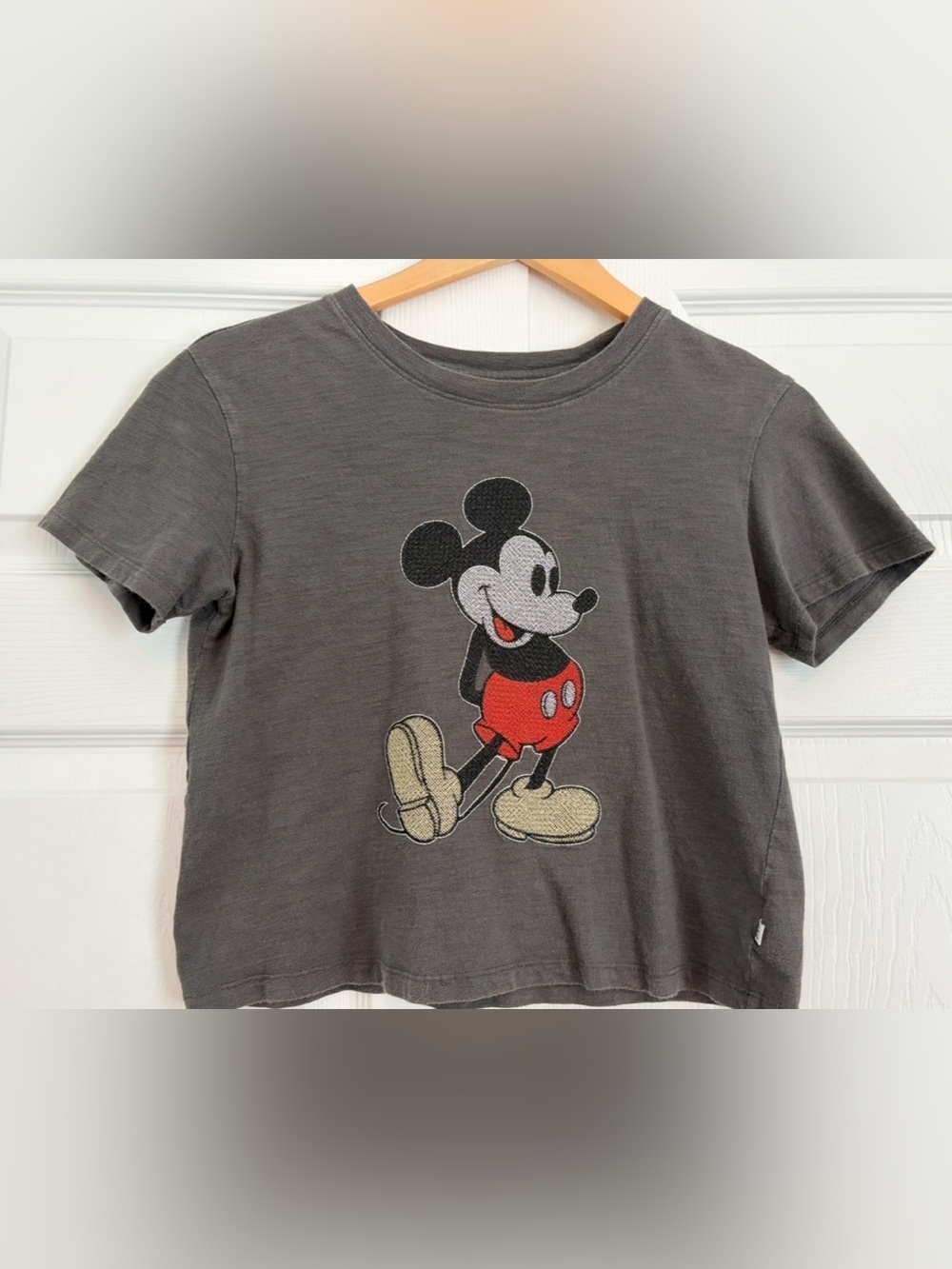 GAP Kids Embroidered Mickey Mouse Boxy T-shirt